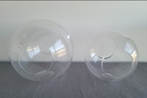 [EDV-093] Double Ended Glass Bubble Vase