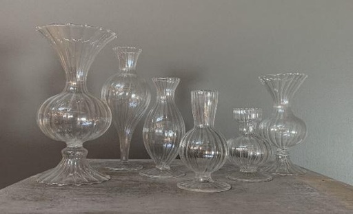 [EDV-101] Tulle Handblown Glass Bud Vase (6)