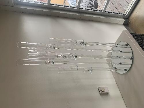 [EDV-102] Glass 10-Arm Candelabra