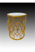 [ETD-006] Gold Weave Nesting End Table