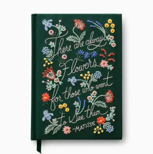 [BGB-JNE002] There Are Always Flowers Embroidered Journal