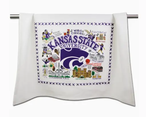 [BGD-771D] Towel - Kansas State University Collegiate Dish Towel