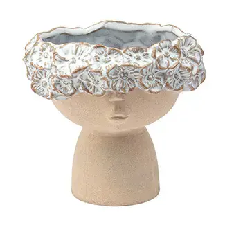 [BFV-099278224553] Planter, Flower Head Face - Mothers Day Item # 22455
