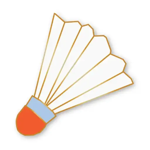 [BGJ-140003] Pin - Shuttlecock Enamel 