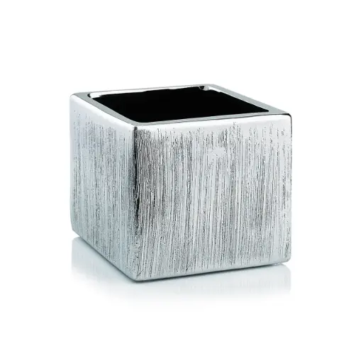 [BFV-UCICPT25S] Etched Silver Pot 5.25" x 5.25"